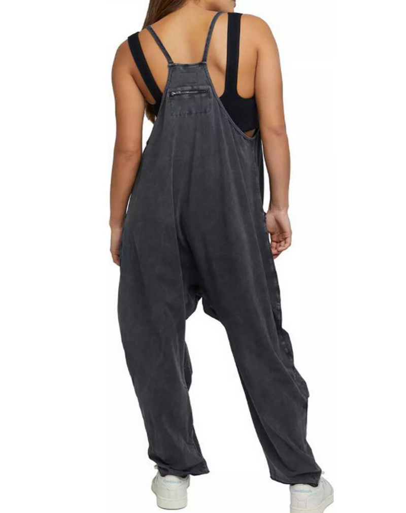 Sweetkama Zip Pocket Relaxed Jumpsuit