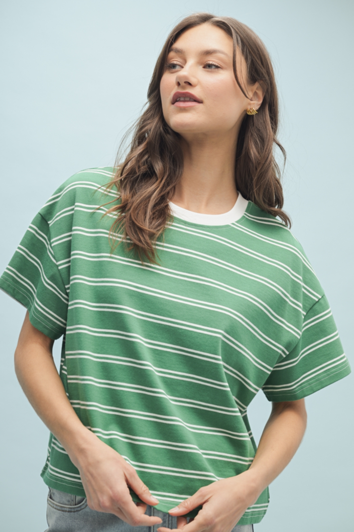 Wishlist Boxy Striped Tee