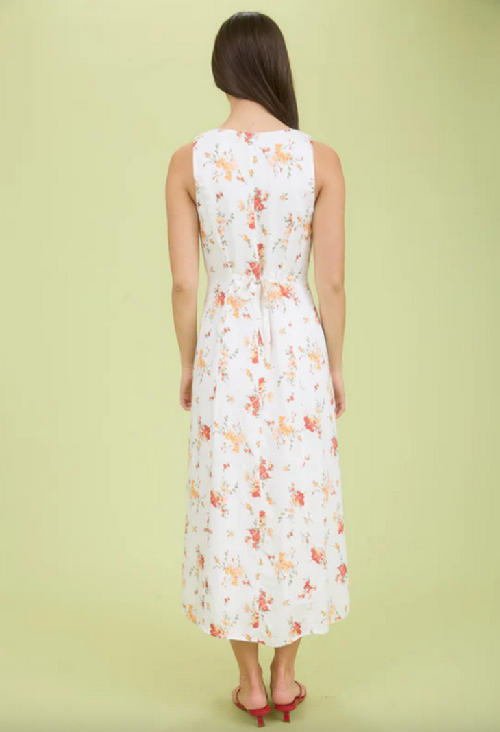 Blu Pepper Floral Button Down Dress