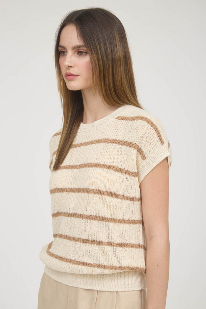 Blu Pepper Striped Knit Top