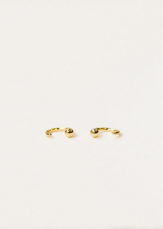 JaxKelly JaxKelly Gold Sphere Huggies Earrings