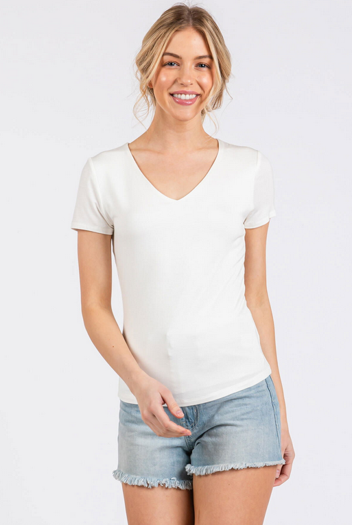 Final Touch Modal V-Neck Tee