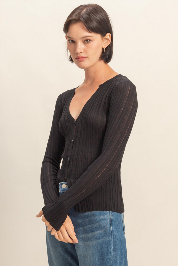 HYFVE Fitted Knit Cardigan