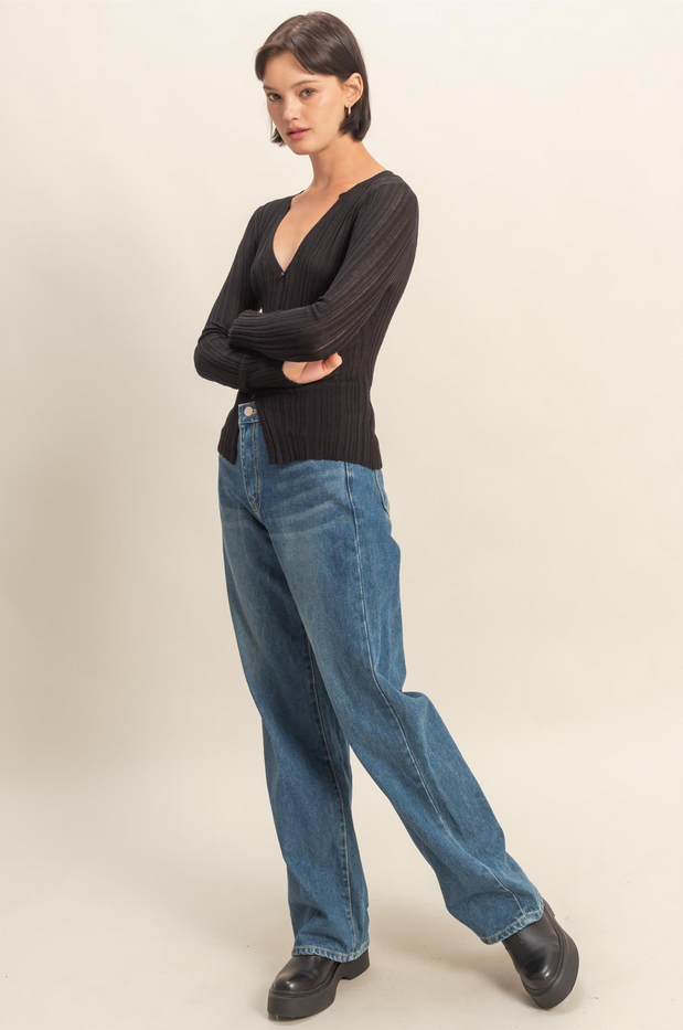 HYFVE Fitted Knit Cardigan