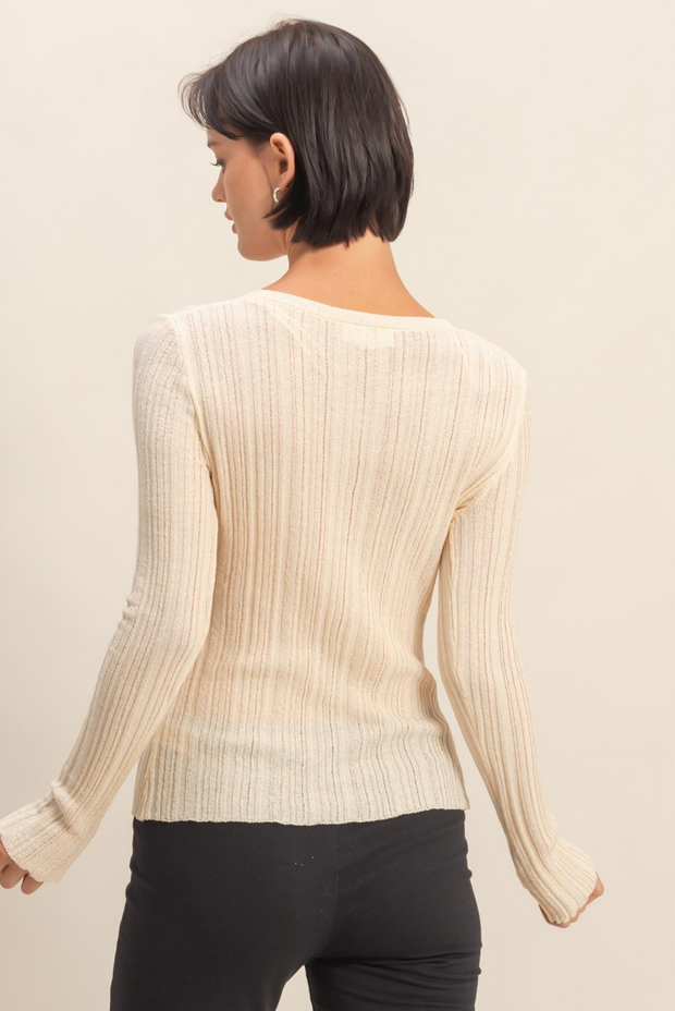 HYFVE Fitted Knit Cardigan