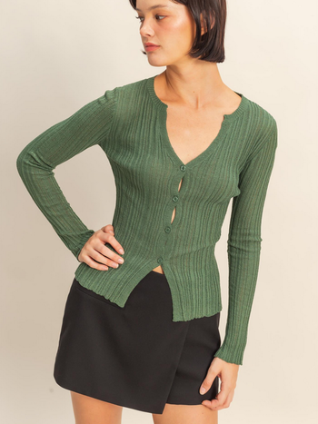 HYFVE Fitted Knit Cardigan