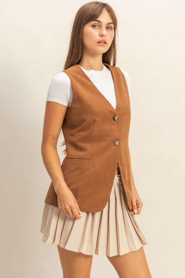 HYFVE Long Suedette Vest