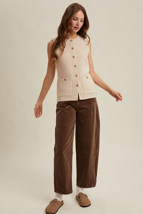 Wishlist Pocket Sweater Vest