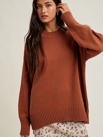Wishlist Relaxed Crew Neck Sweater