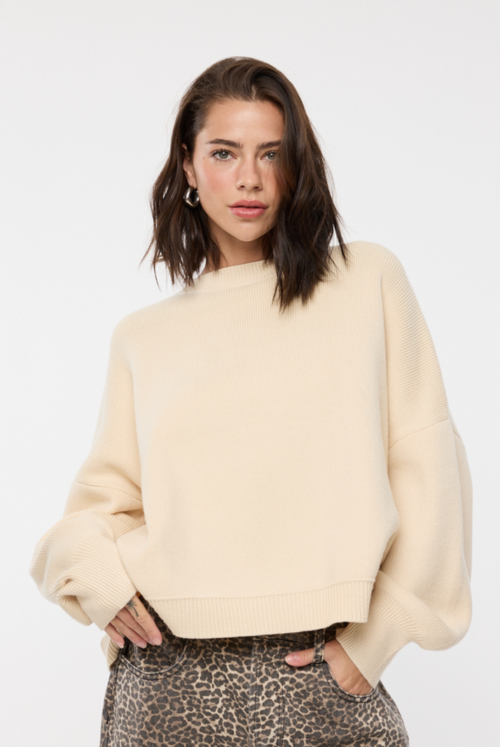 Wishlist Drop Shoulder Crew Sweater