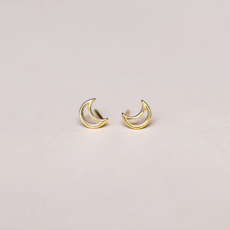 JaxKelly JaxKelly Minimalist Moon Earrings