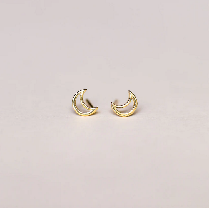 JaxKelly JaxKelly Minimalist Moon Earrings