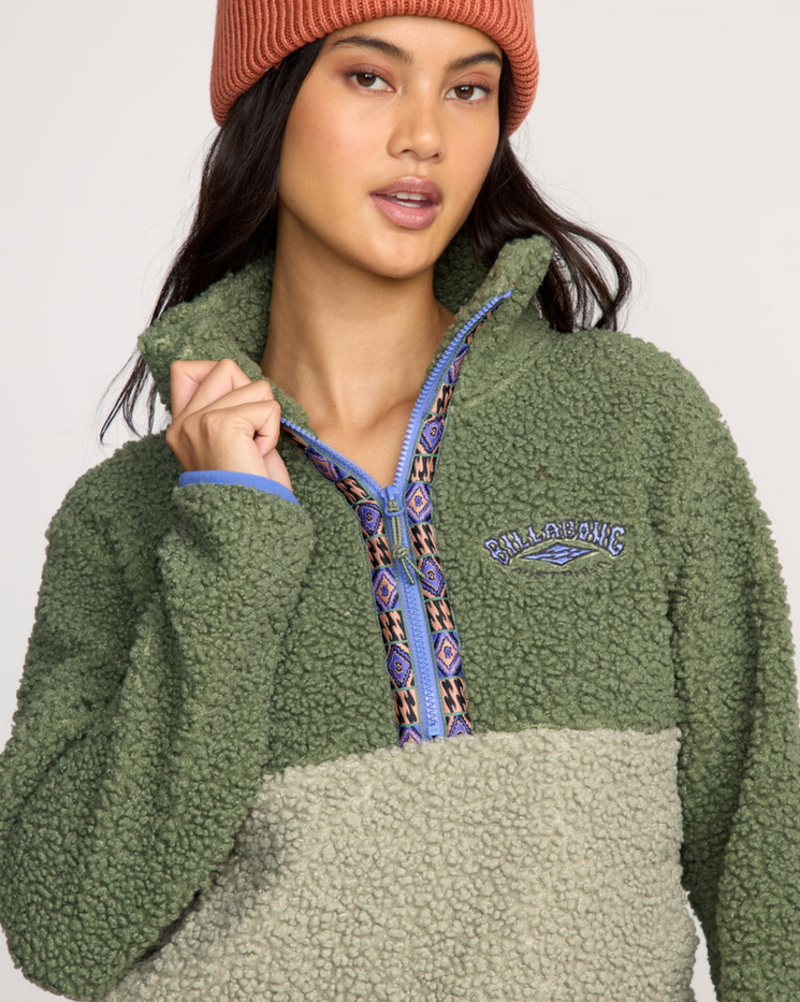 Billabong Horizon Mock Neck Half Zip - Fringe Boutique