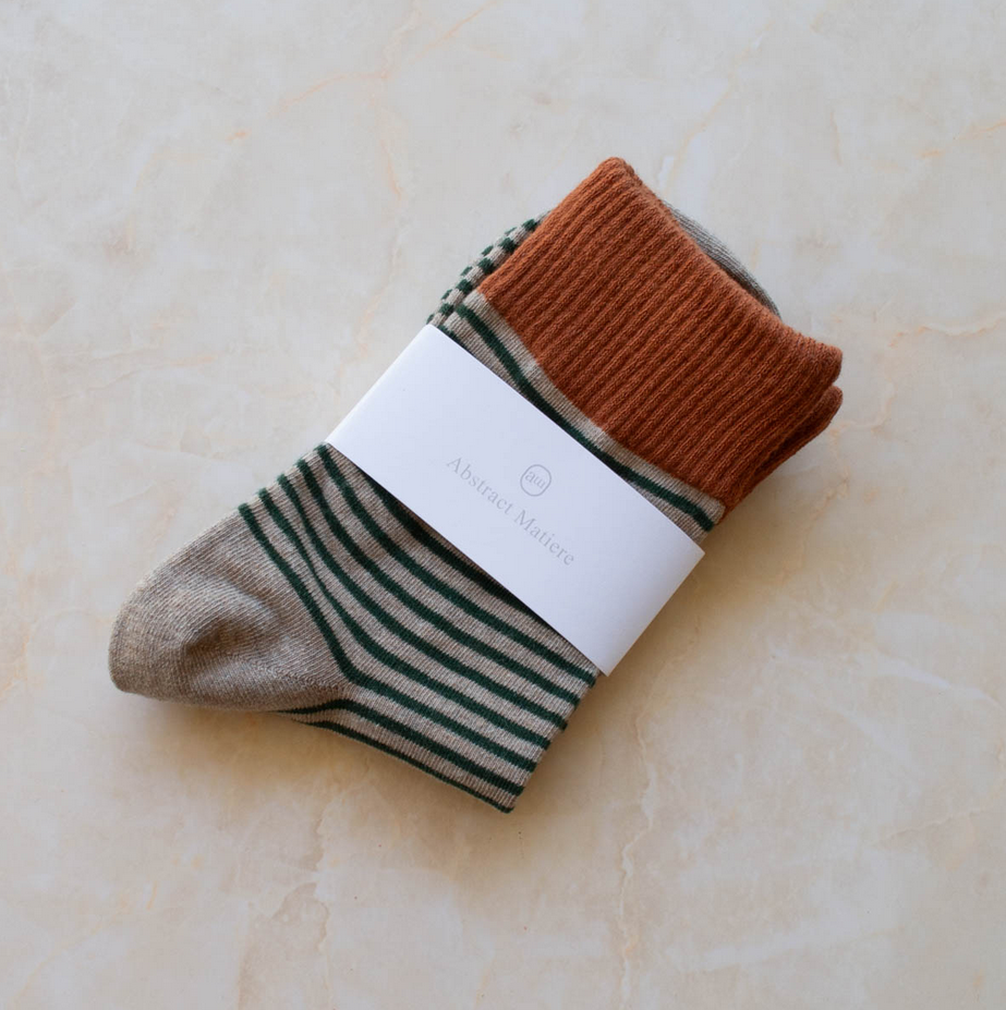 Tiepology 2 Tone Stripe Casual Socks