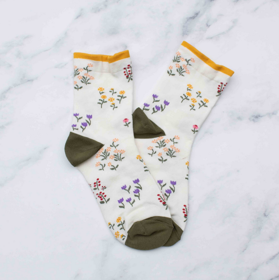 Tiepology Penelope Floral Casual Socks