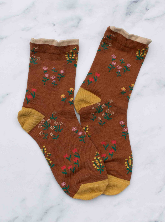 Tiepology Penelope Floral Casual Socks