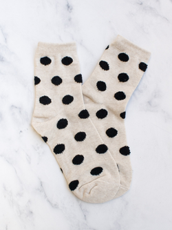 Tiepology Polka Dots Puff Casual Socks
