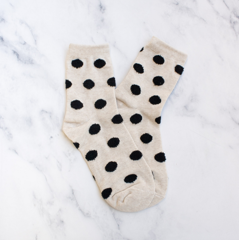 Tiepology Polka Dots Puff Casual Socks