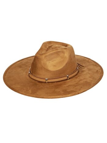 Fame Knotted Rope Suedette Hat Camel