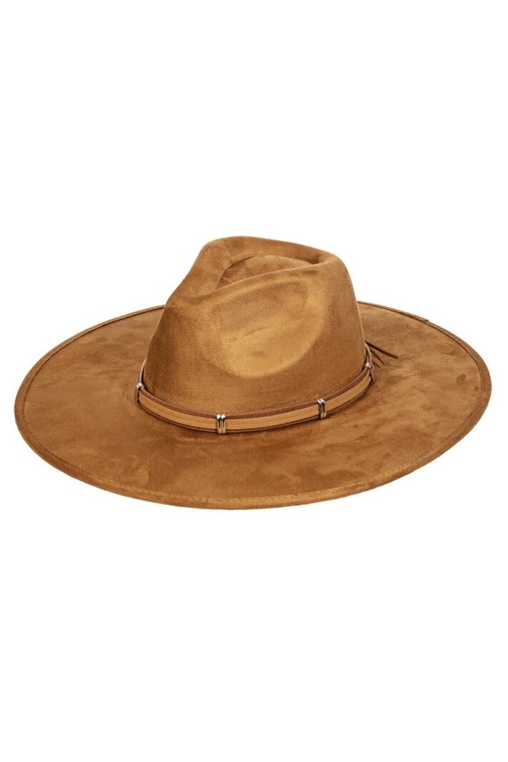 Fame Knotted Rope Suedette Hat Camel