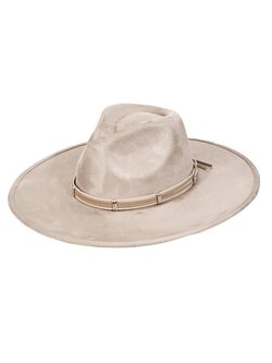 Fame Knotted Rope Suedette Hat Taupe
