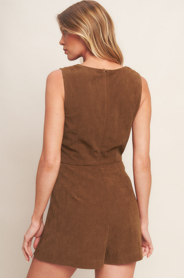 Flying Tomato Corduroy Skort Romper