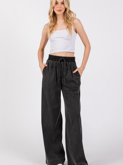 Final Touch Wide Leg Pocket Pants