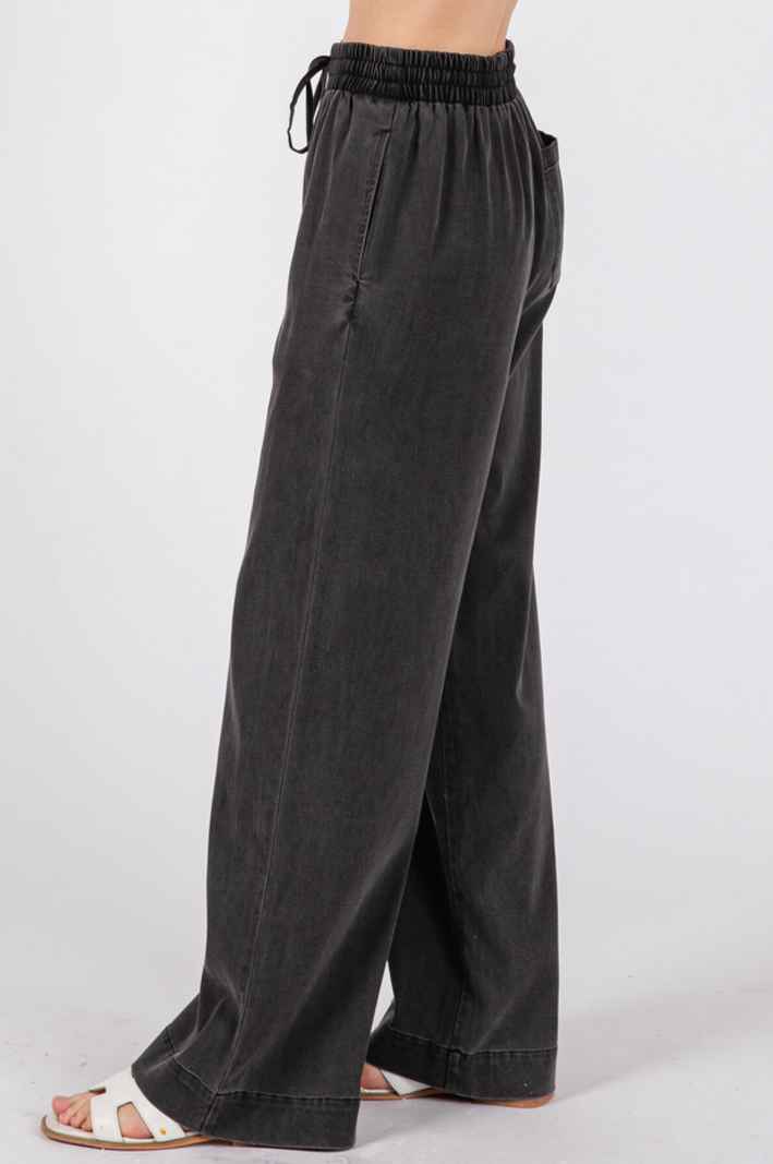 Final Touch Wide Leg Pocket Pants