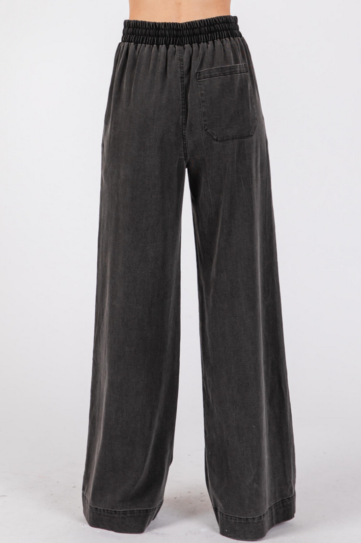 Final Touch Wide Leg Pocket Pants