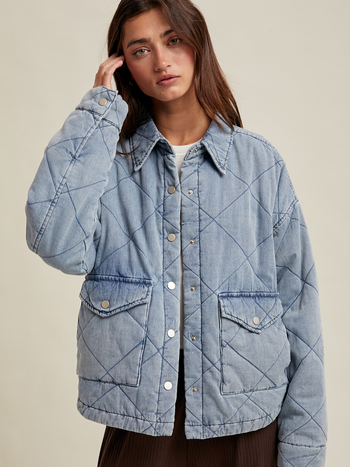 Wishlist Quilted Denim Jacket