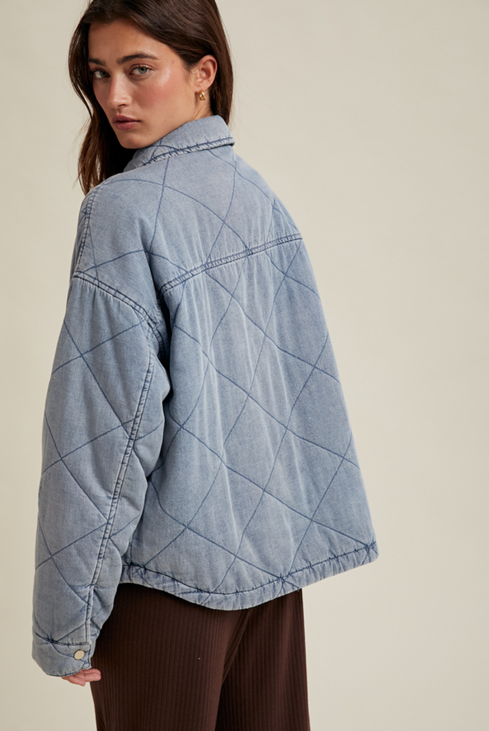 Wishlist Quilted Denim Jacket