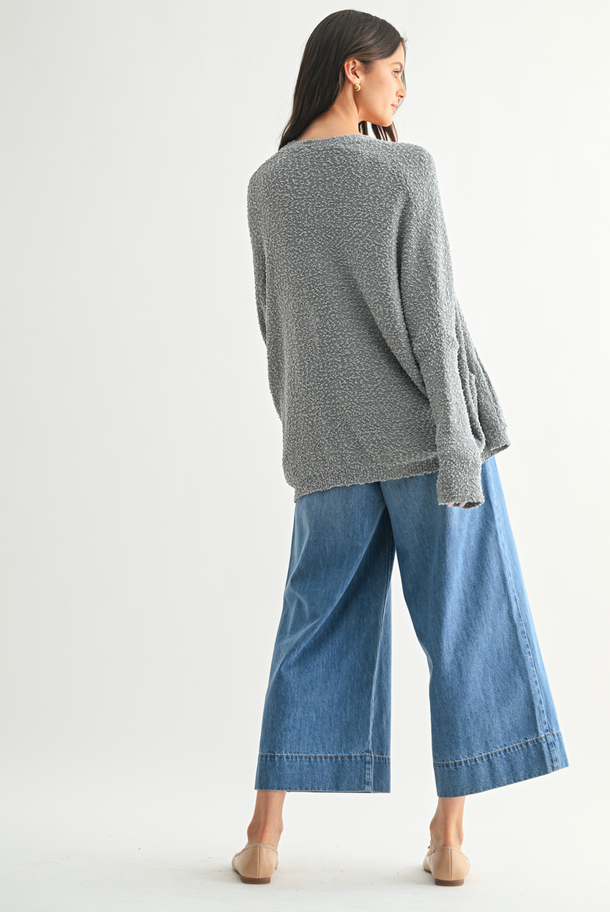 Wishlist Textured Drop Shoulder Cardigan