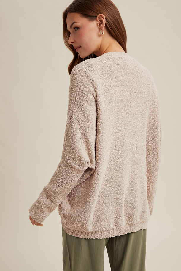Wishlist Textured Drop Shoulder Cardigan
