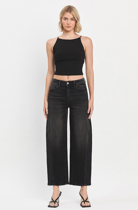 Vervet Super High Rise Panel Barrel Jeans