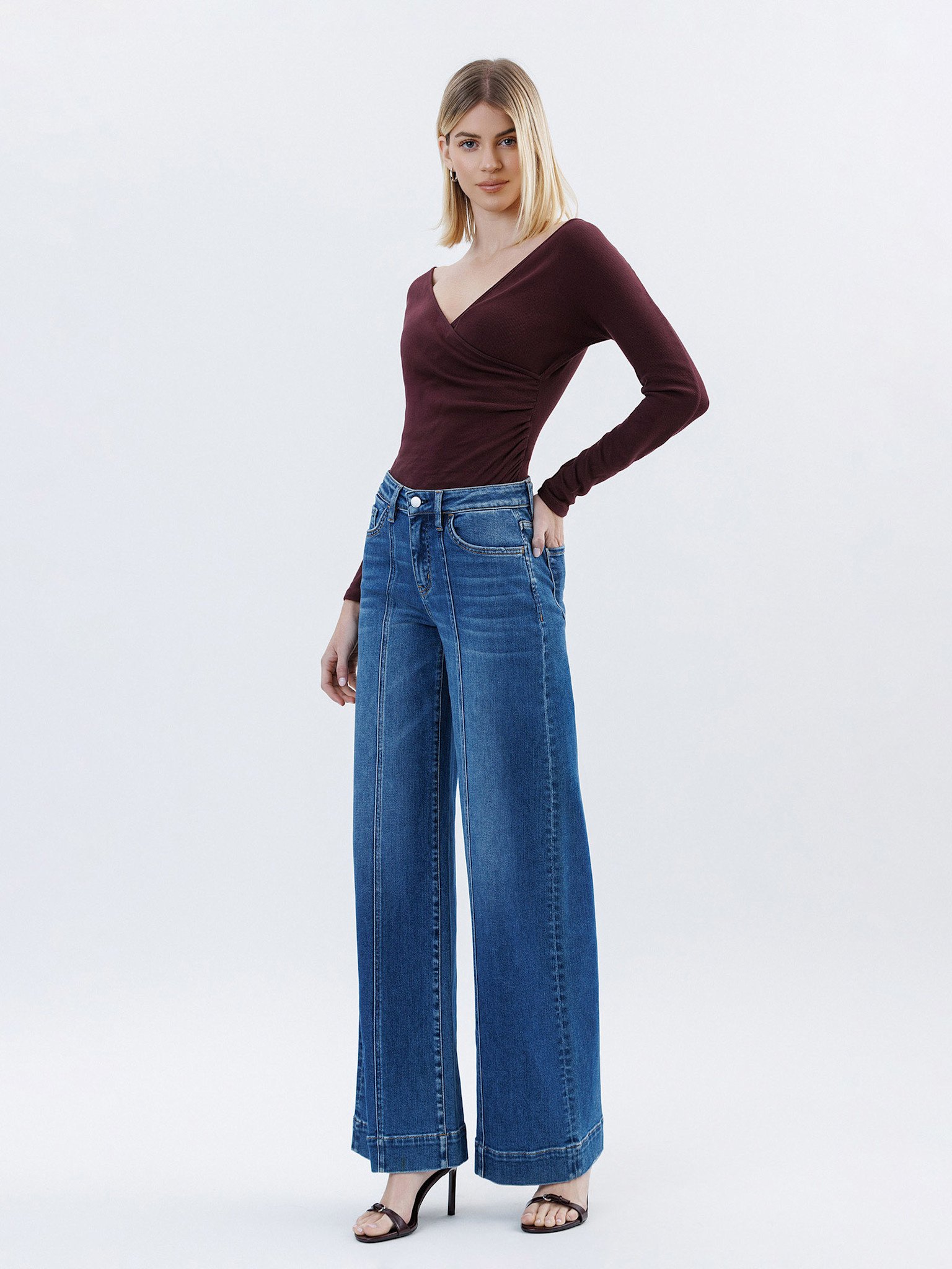 Flying Monkey High Rise Extreme Wide Leg Trouser Jeans