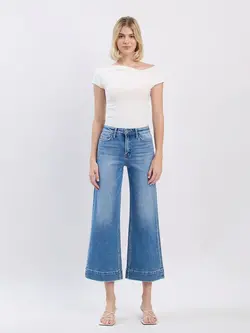 Flying Monkey High Rise Crop Wide Leg Jeans