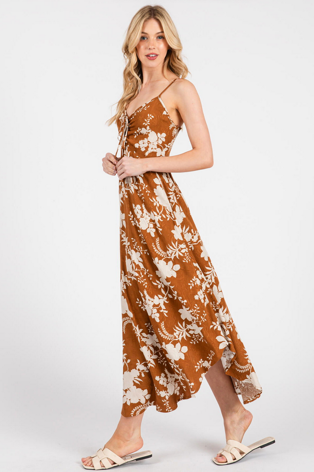 Final Touch Textured Floral Slip Dress