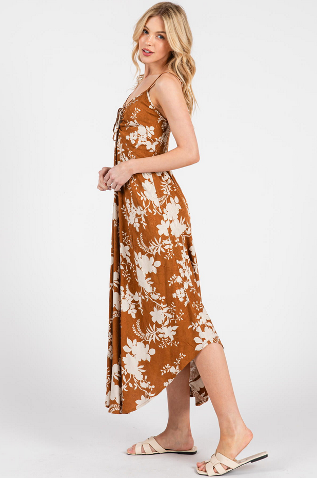 Final Touch Textured Floral Slip Dress