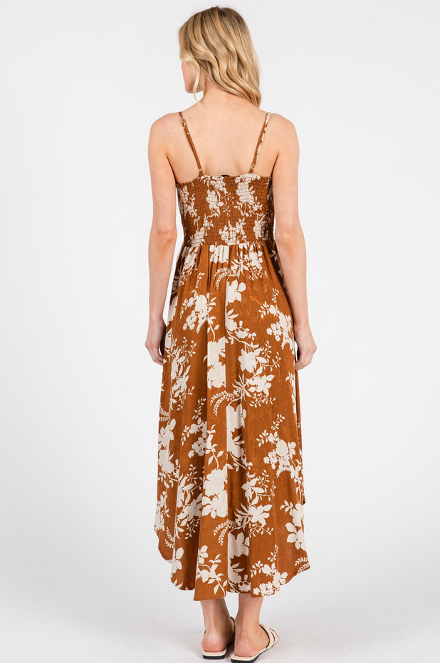Final Touch Textured Floral Slip Dress