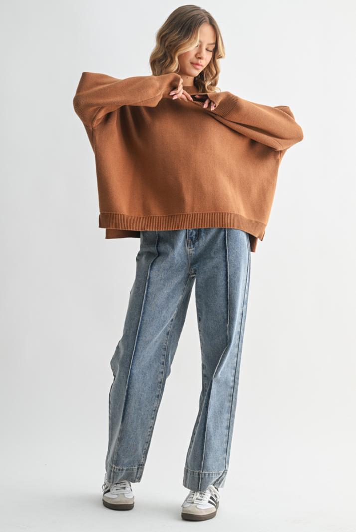 Wishlist Drop Shoulder Crew Sweater