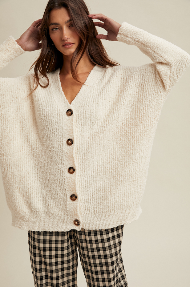 Wishlist Oversized Brushed Cardigan