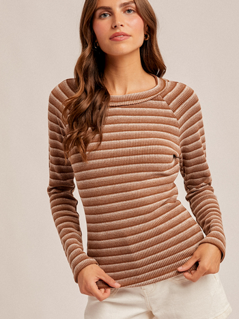 Hem & Thread Knit Raglan Top