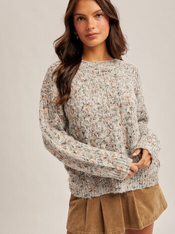 Hem & Thread Confetti Weave Sweater
