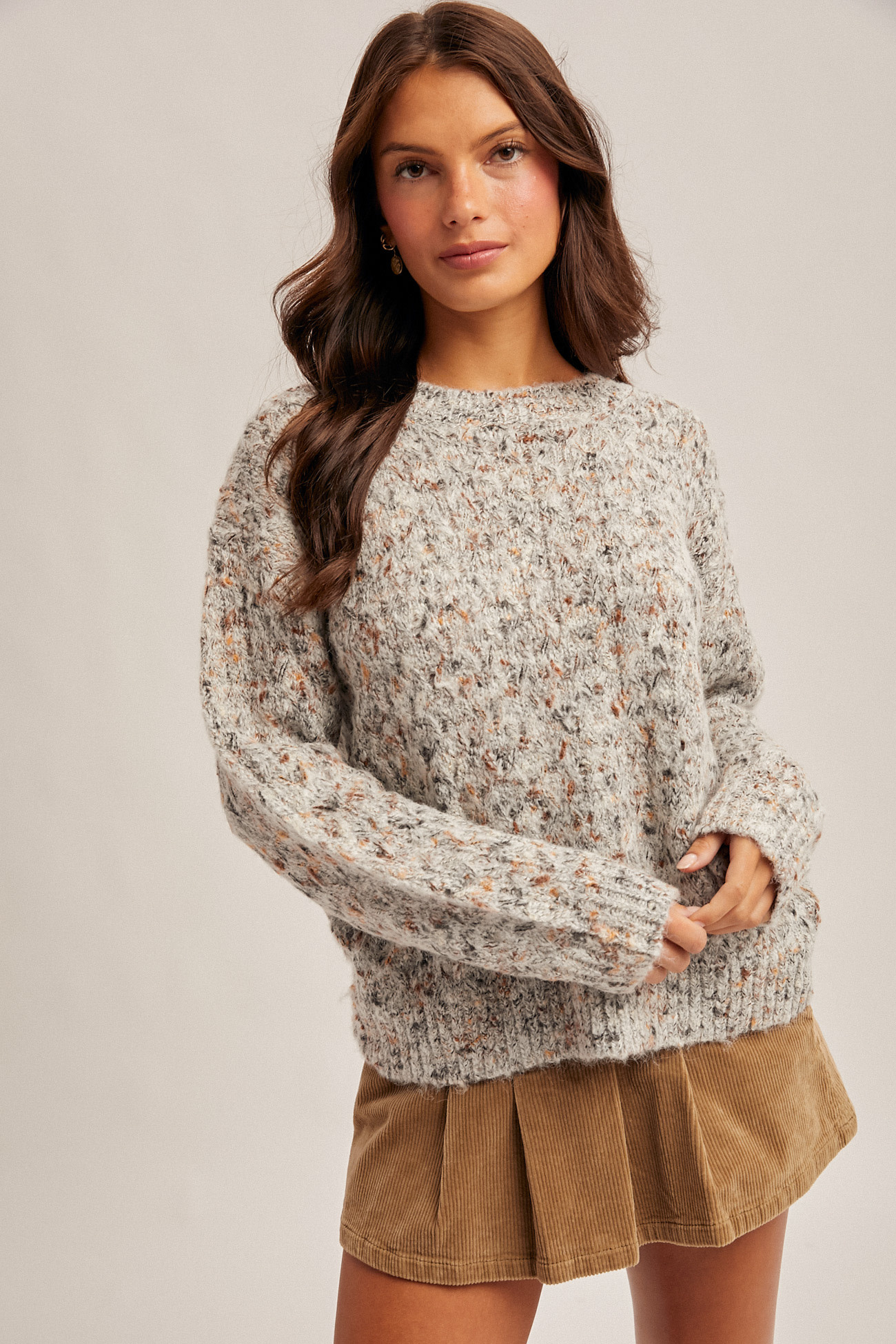 Hem & Thread Confetti Weave Sweater