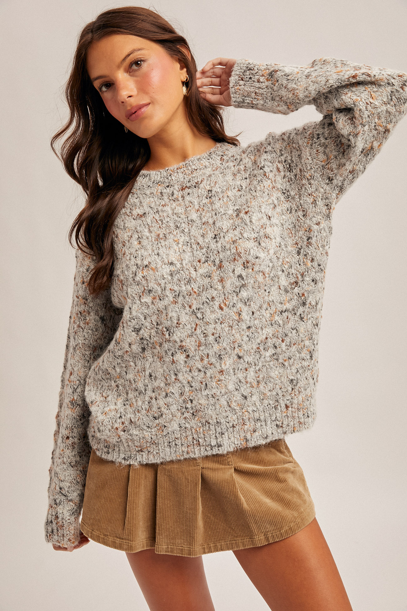 Hem & Thread Confetti Weave Sweater