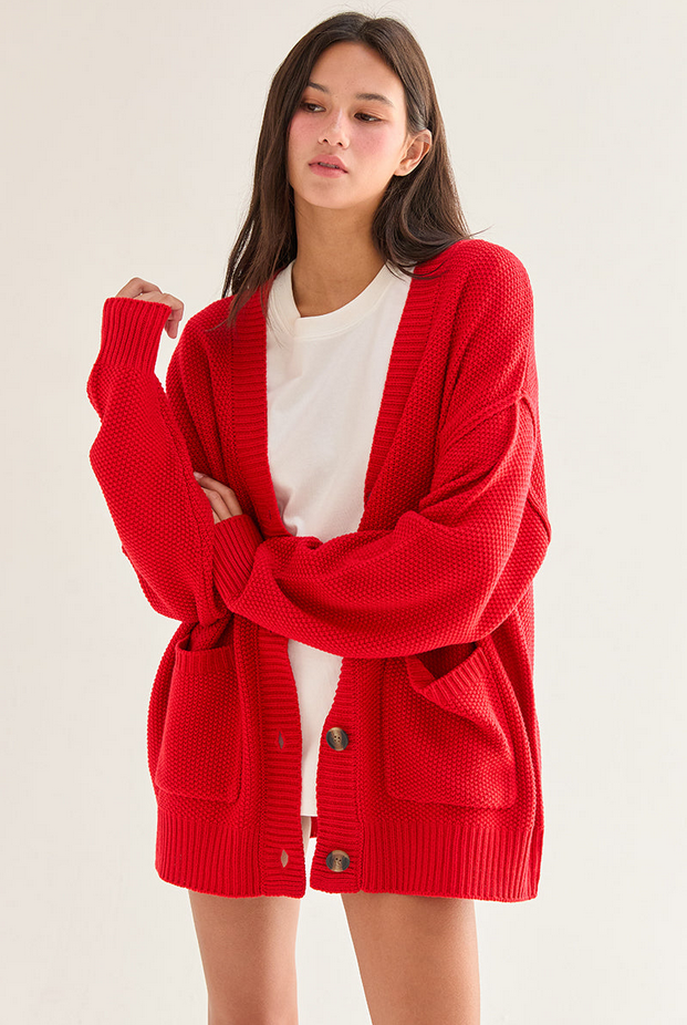 HYFVE Oversized Grandpa Cardigan
