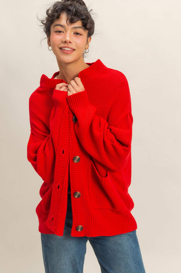 HYFVE Oversized Grandpa Cardigan