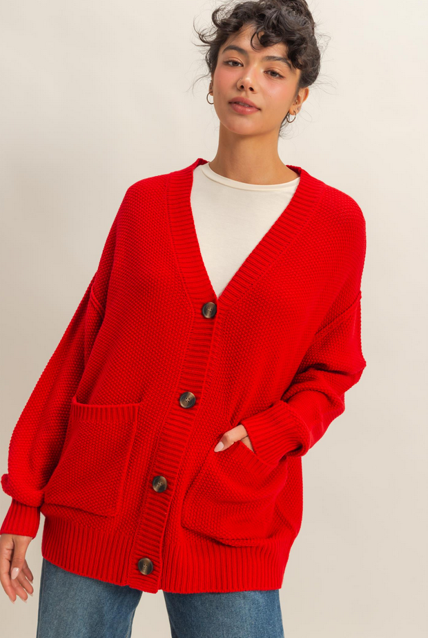 HYFVE Oversized Grandpa Cardigan