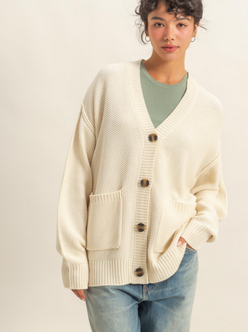 HYFVE Oversized Grandpa Cardigan