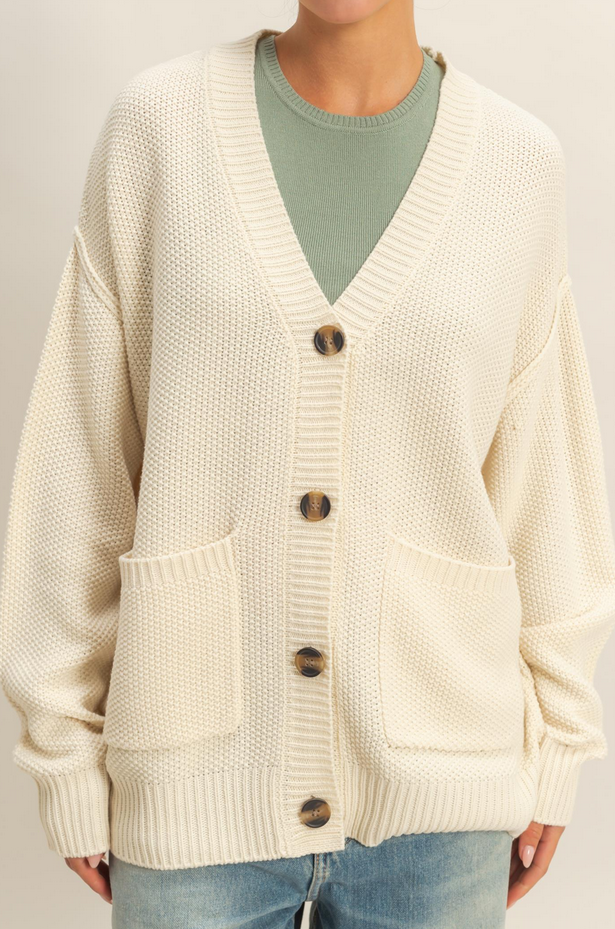 HYFVE Oversized Grandpa Cardigan